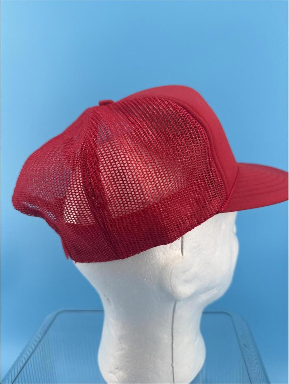 VINTAGE “Enjoy Coca Cola” Mesh SnapBack Rope TRUCKER HAT Cap Red White - Picture 5 of 8